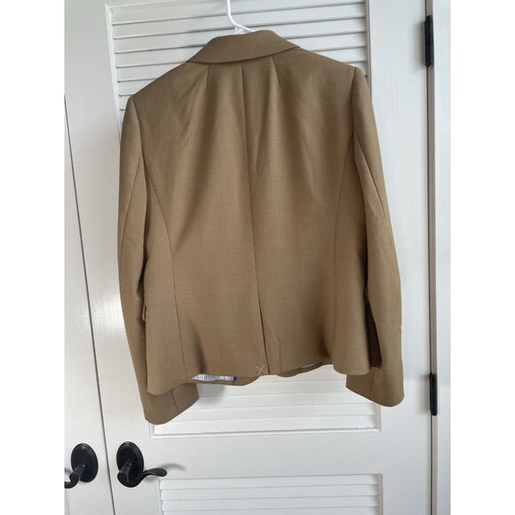 J CREW navy NWOT Schoolboy Blazer Satin Lined Gold Buttons Size 12 never worn - Picture 2 of 9